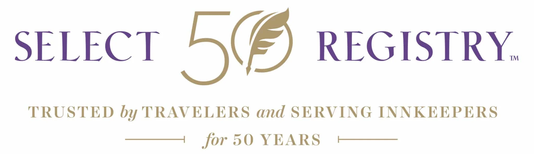 Select Registry 50 year anniversary badge